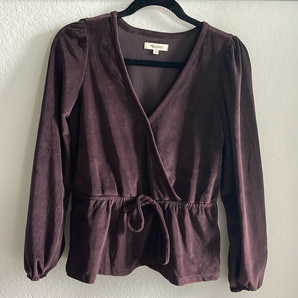 Madewell Fuji Wrap Tie Top